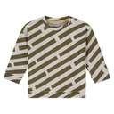 BABYFACE - Sweatshirt à lignes Blanc/Kaki - Garçon