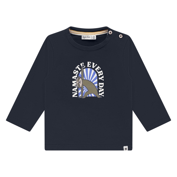 BABYFACE - T-Shirt Bleu Marine avec motifs - Garçon