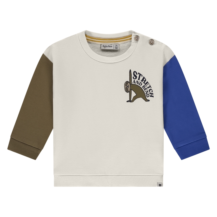 BABYFACE - Sweatshirt beige + motif - Garçon