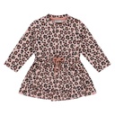 BABYFACE - Robe rose imprimé pattes