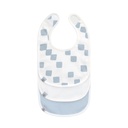 Lässig - Lot de 3 bavoirs naissance - Happy Fruits Bleu clair