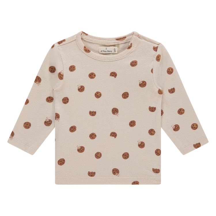 A TINY STORY - T-shirt à manches longues imprimé cookies