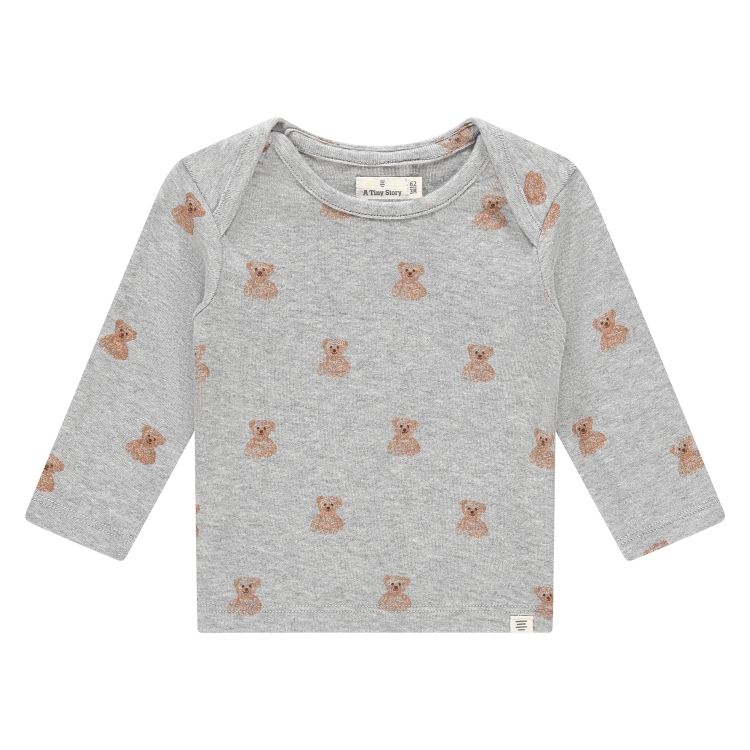 A TINY STORY - T-shirt à manches longues imprimé ours