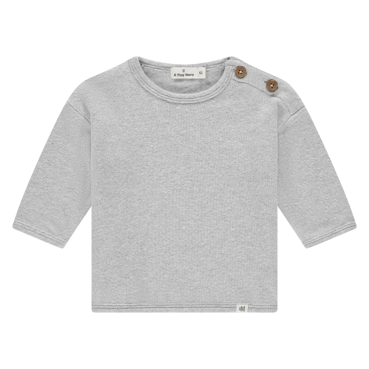 A TINY STORY - Pull gris à boutons