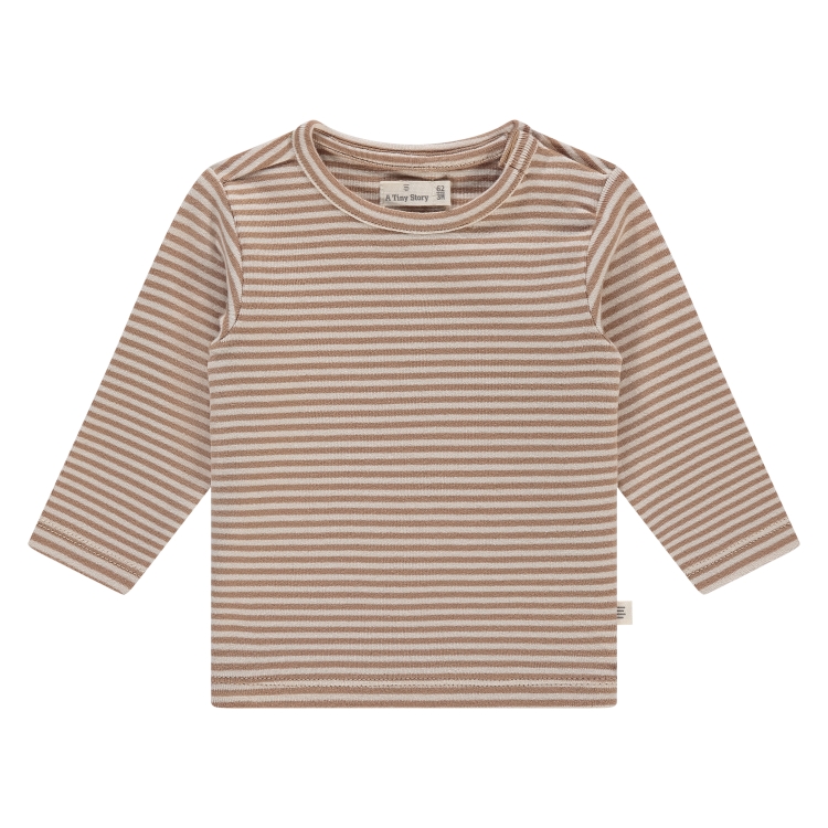 A TINY STORY - T-shirt ligné à manches longues