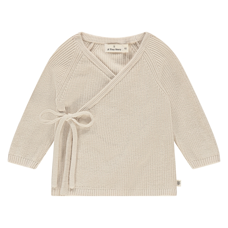 A TINY STORY - Pull beige avec nœuds