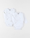 Noukie's - Lot 2 bodys croisés, jersey Bio - Bali (3 mois)