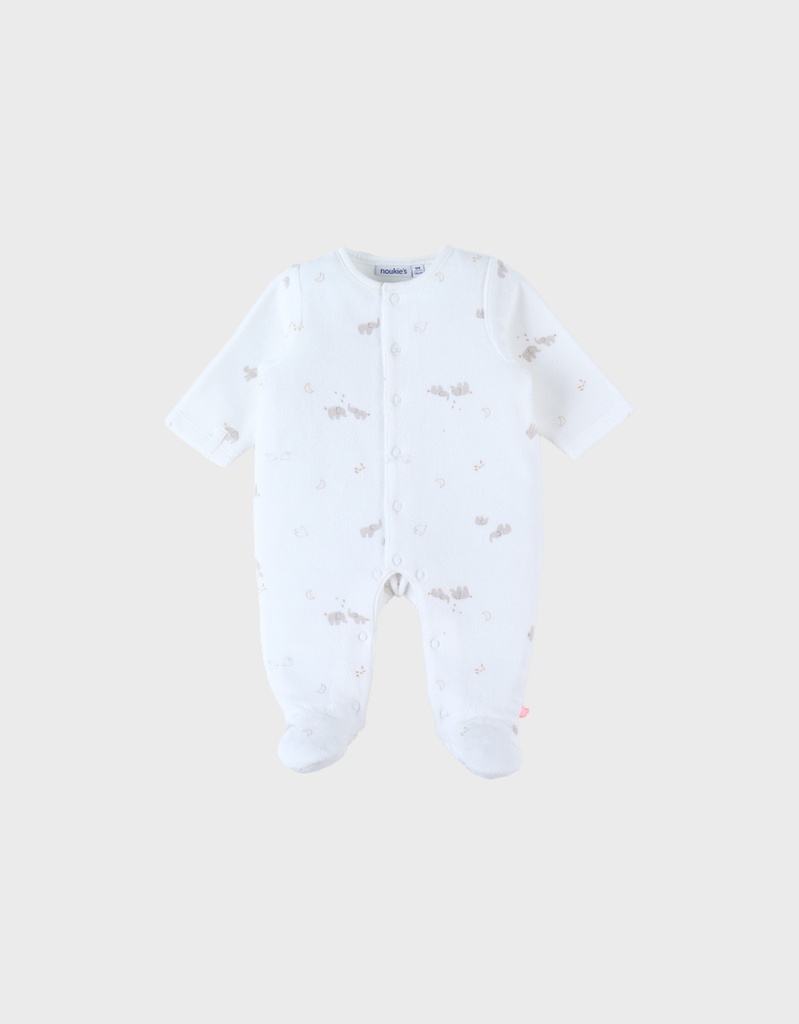 Noukie's - Pyjama, Velours - Bali et Moka (3 mois)