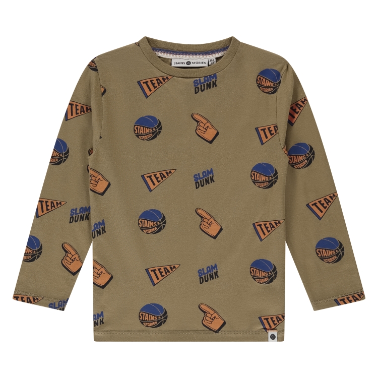 STAINS & STORIES - T-Shirt à longues manches à motifs - Garçon