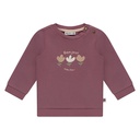 BABYFACE - Pull mauve avec motifs fleurs - Fille