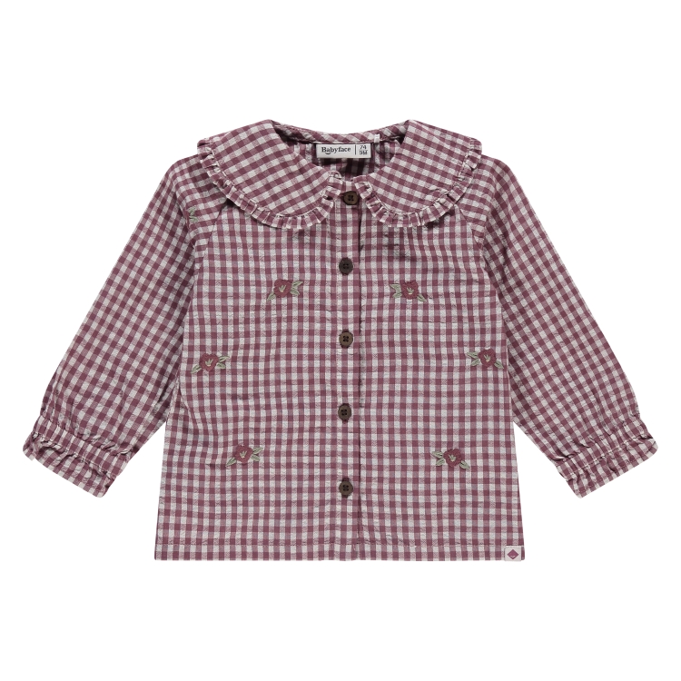 BABYFACE - Chemise à carreaux avec fleurs