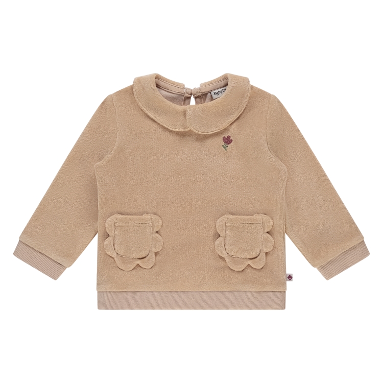BABYFACE - Pull beige en velours - Fille