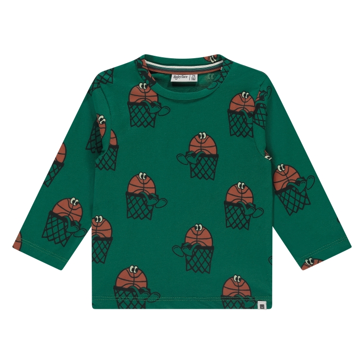 BABYFACE - T-shirt vert à manches longues avec motifs - Garçon