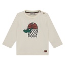 BABYFACE - T-Shirt blanc à manches longues avec motifs - Garçon