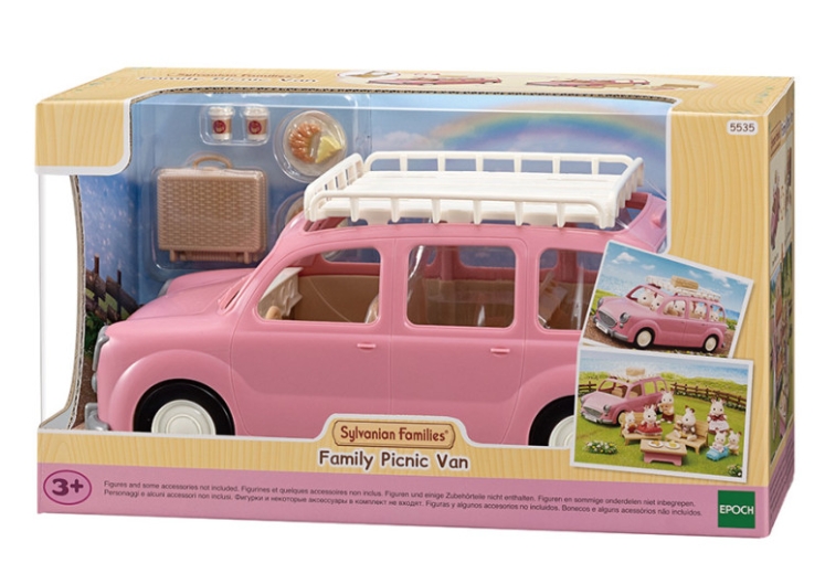 Sylvanian Families - Le monospace rose et set de pique-nique - 3 ans +