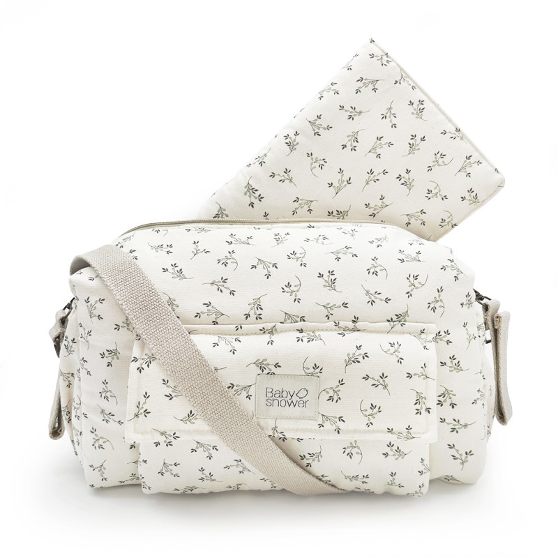 Babyshower - Sac à langer poussette Camila - Olive Bloom