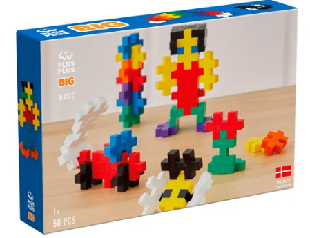 PLUS-PLUS - Big Basic - 50 pièces - 1 an +
