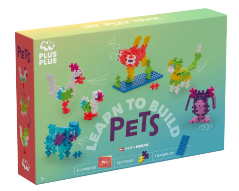 PLUS PLUS - Kit découverte animaux - 275 pièces - 5 ans +