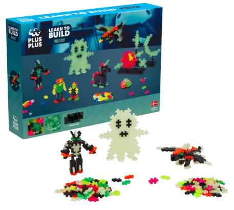 PLUS-PLUS - Kit découverte phosphorescent - 500  pièces - 5 ans +