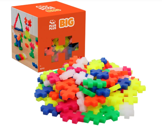 PLUS-PLUS - Recharge Big Néon - 100  pièces - 1 an +