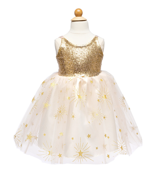 Great Pretenders - Robe brillante dorée - 3/4 ans