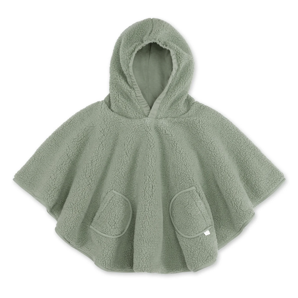 Bemini - Poncho de Voyage 9-36m Kaki Teddy + Pady Jersey