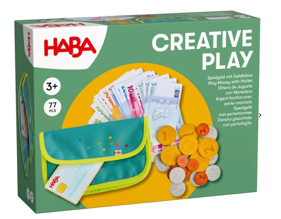 HABA - Creative Play - Argent factice avec porte-monnaie - 3 ans +