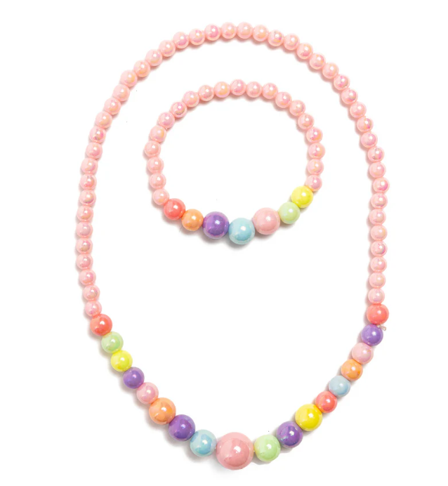 Great Pretenders - Ensemble collier et bracelet Pearly Pastel - 3 ans +