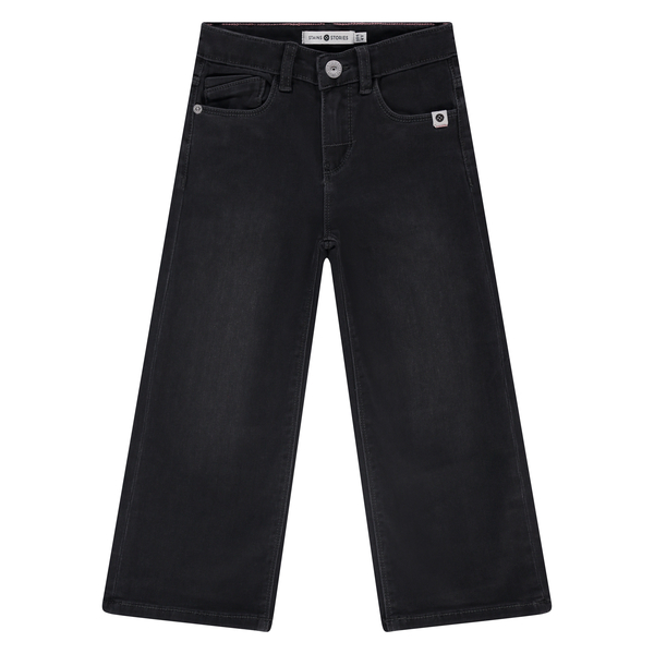 STAINS & STORIES - Pantalon noir large - Fille