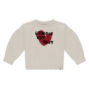 STAINS &amp; STORIES - Sweatshirt beige - L'amour est tout - Fille