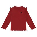 STAINS & STORIES - T-shirt rouge à longues manches - Fille