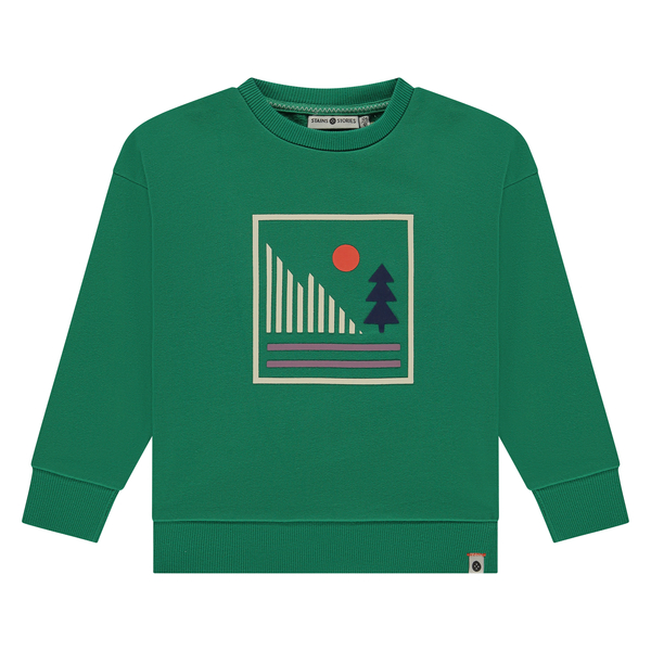 STAINS & STORIES - Sweatshirt vert - Garçon