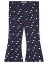 Babyface - Pantalon évasé bleu marine avec coeurs - Fille