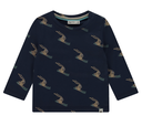 BABYFACE - T-shirt bleu marine à manches longues à imprimés lapins - Garçon