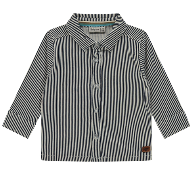 BABYFACE - Chemise lignée banche et bleue - Garçon