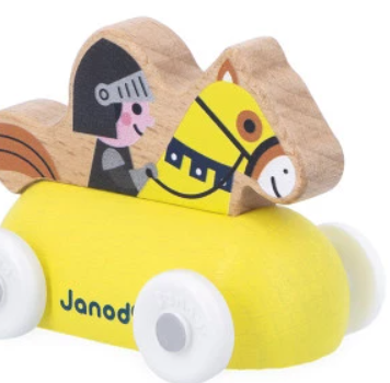 Janod - Voiture chevalier en bois Royaume enchanté - Cross Roads
