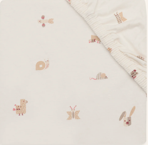 Jollein - Drap housse Jersey - 60x120 cm - Animal Friends