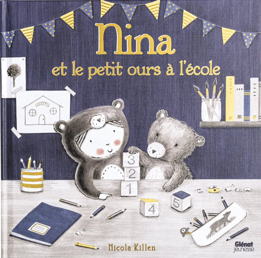 Glénat - Nina et le petit ours à l'école