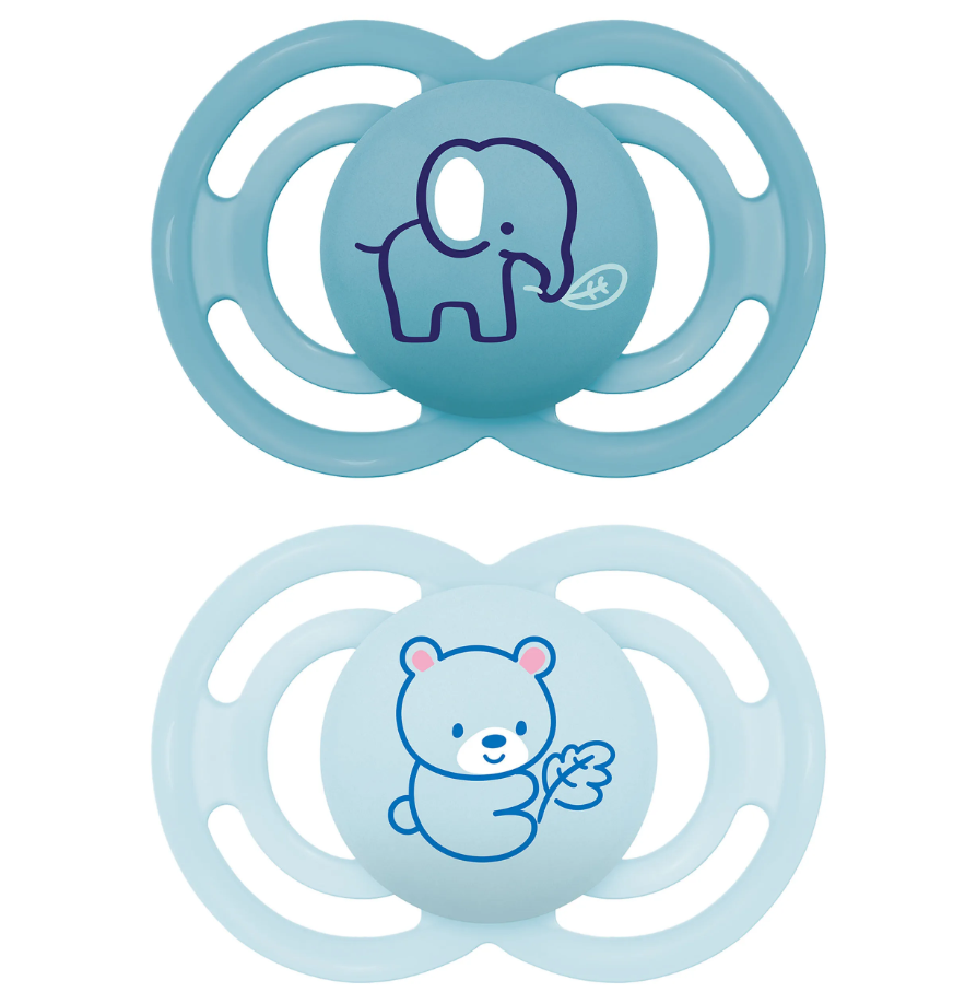 Mam - Tétine perfect start en silicone - 6-16 mois - Bleu