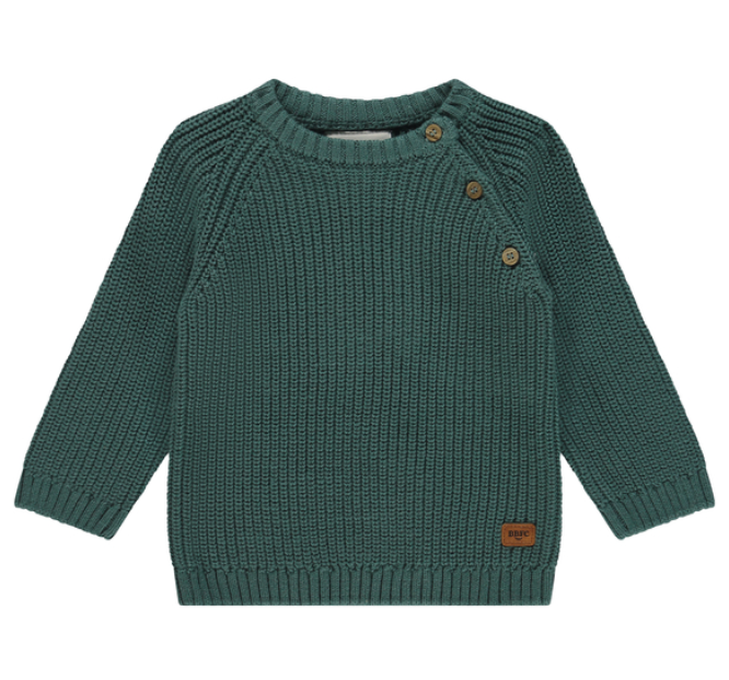 BABYFACE - Pull en laine vert bouteille  - Garçon
