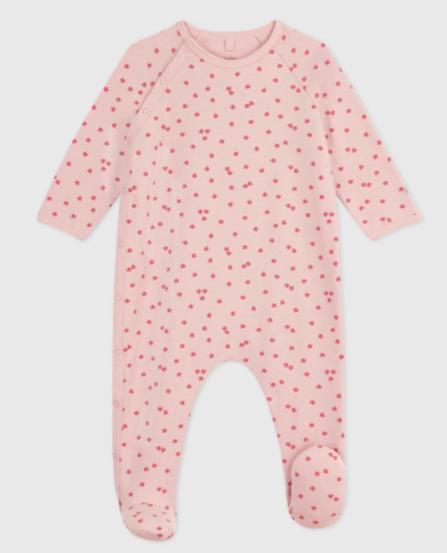 Petit bateau - Pyjama bébé en molleton imprimé pomme