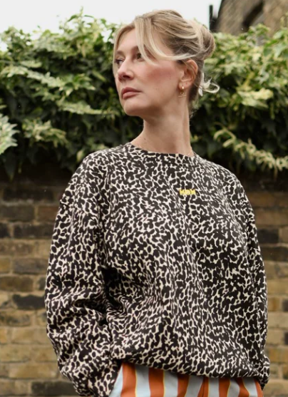 Tajine Banane - Sweatshirt d'allaitement léopard