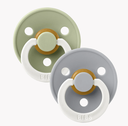 Bibs - Lot de 2 tétines Glow - Sage/Cloud - Taille 2 - Symétriques
