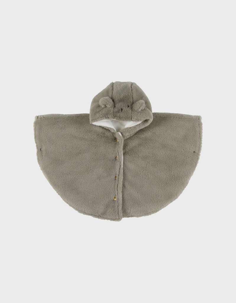 Noukie's - Poncho kaki en Groloudoux - 18 mois - 3 ans 