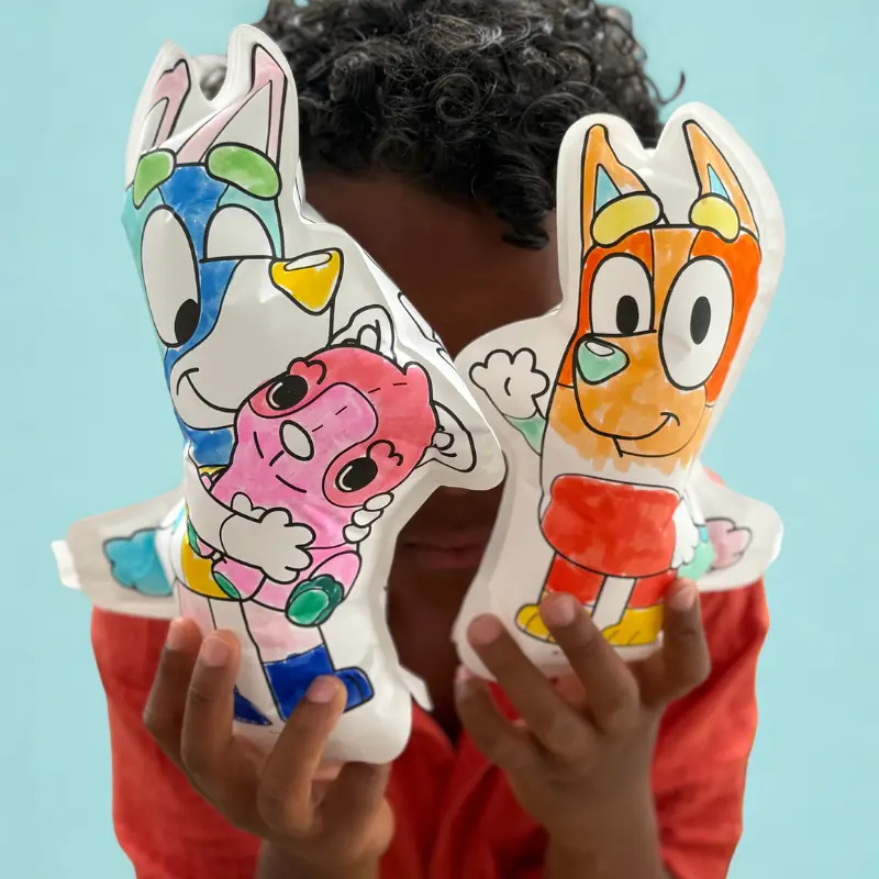 ARA-CREATIVE - Coloriages gonflables - Bluey & Bingo