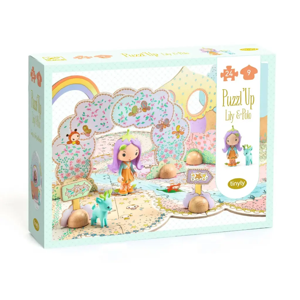 Tinyly By DJECO - Puzzl'Up 33 pièces - Lily & Polo
