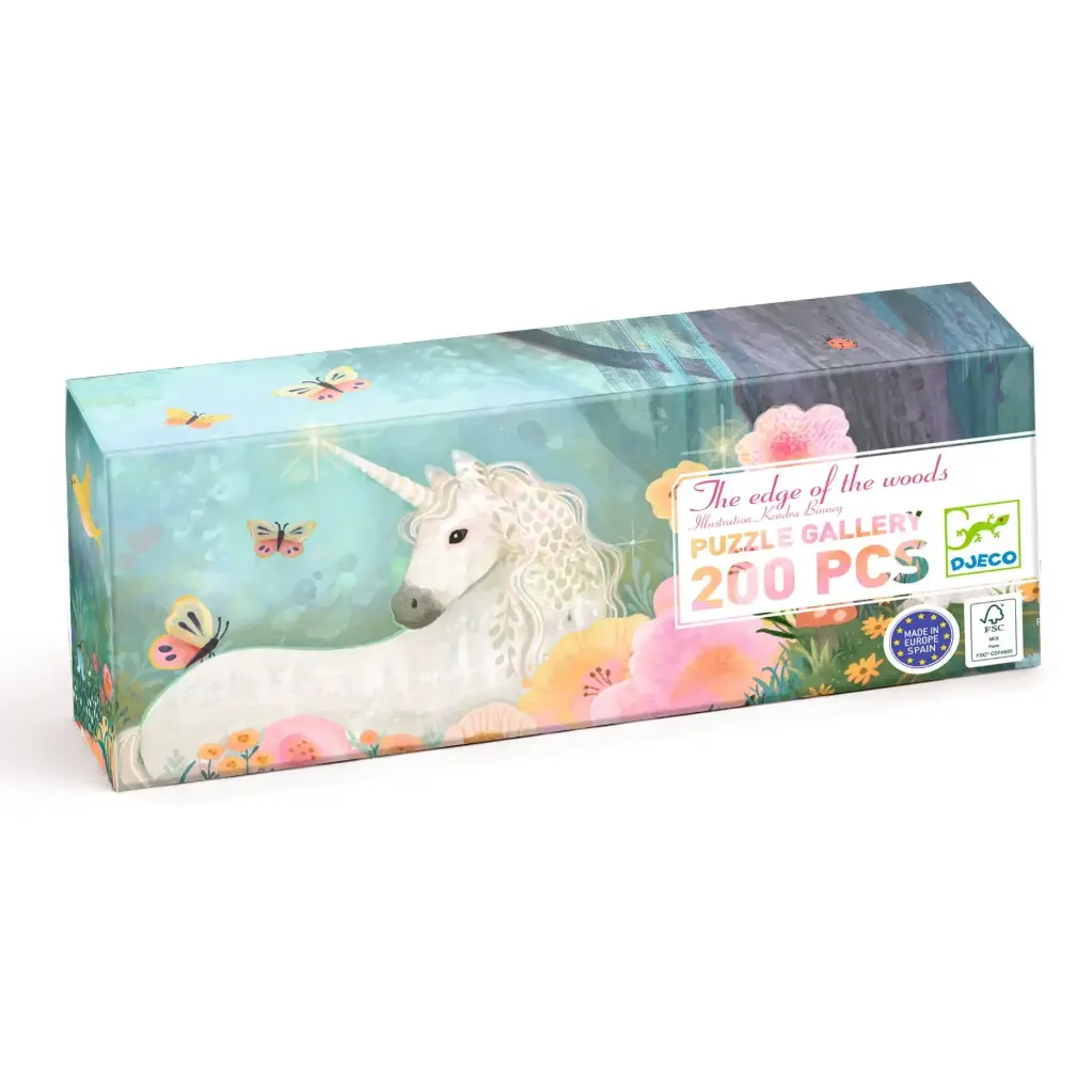 DJECO - Puzzle Gallery 200 pcs - The edge of the woods - 6 ans +