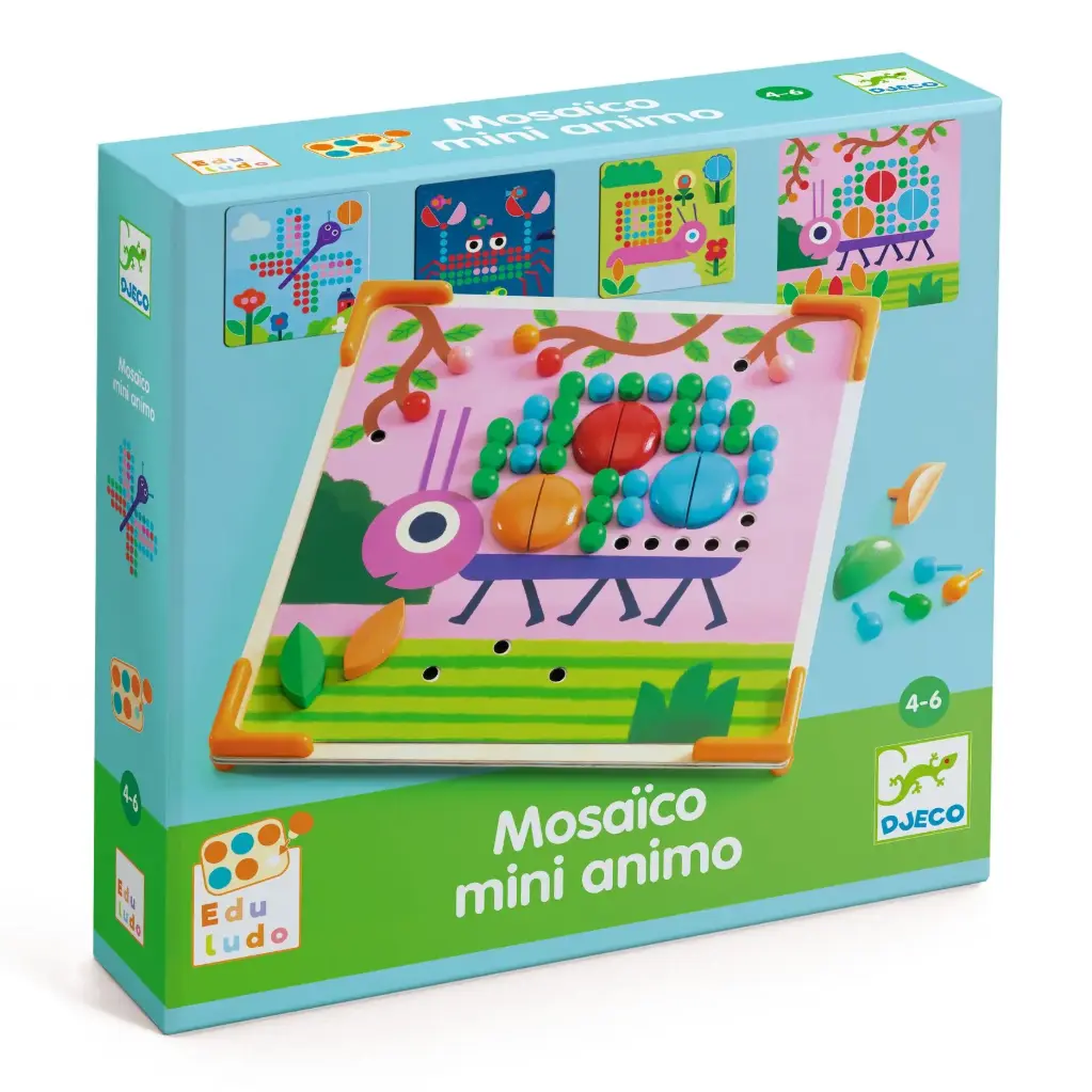 DJECO - Eduludo - Mosaïco Mini Animo - 4-6 ans
