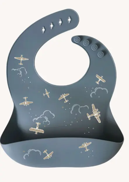 Zakuw - Bavoir en silicone -  Aviateur 