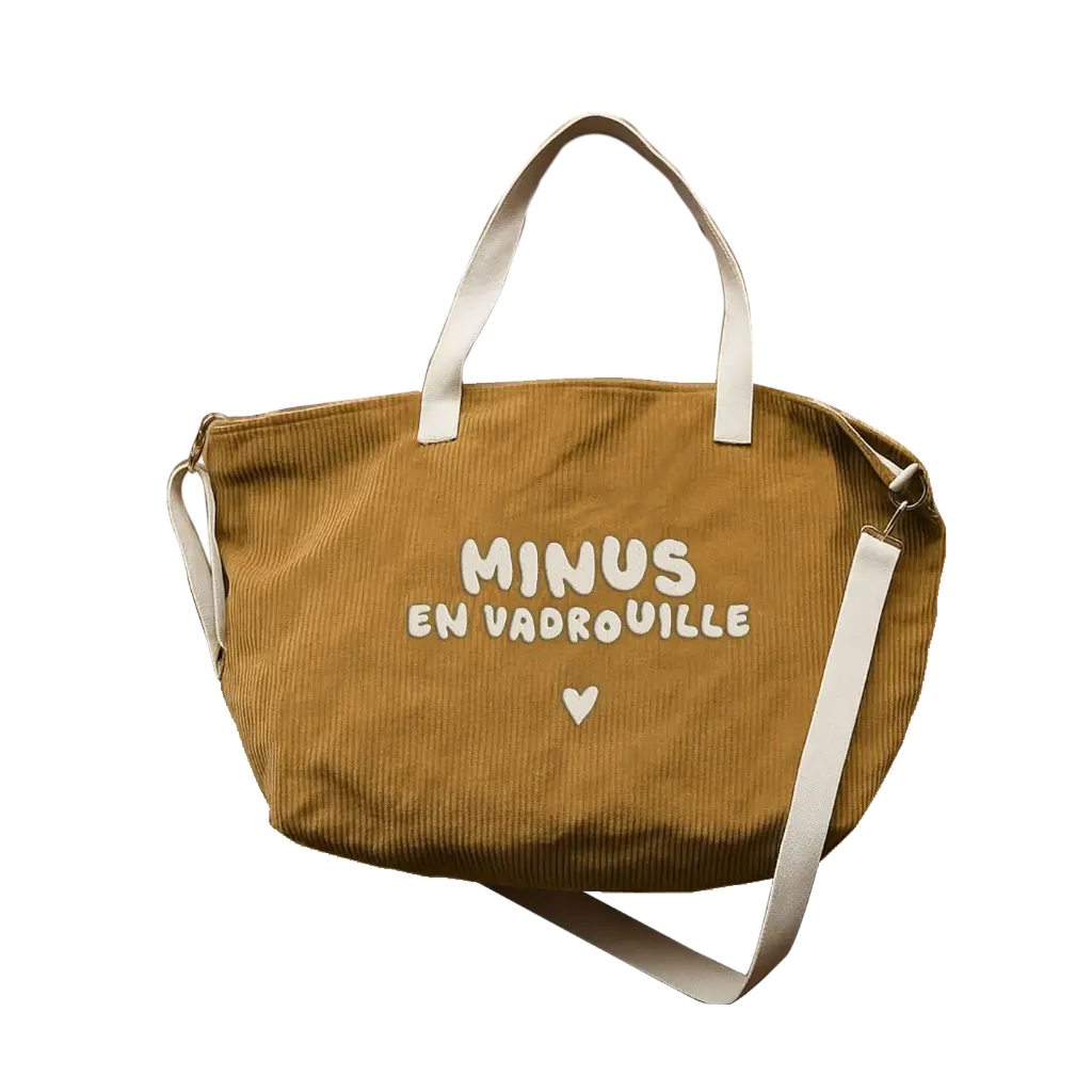 Zakuw - Sac XL velours - Minus en vadrouille